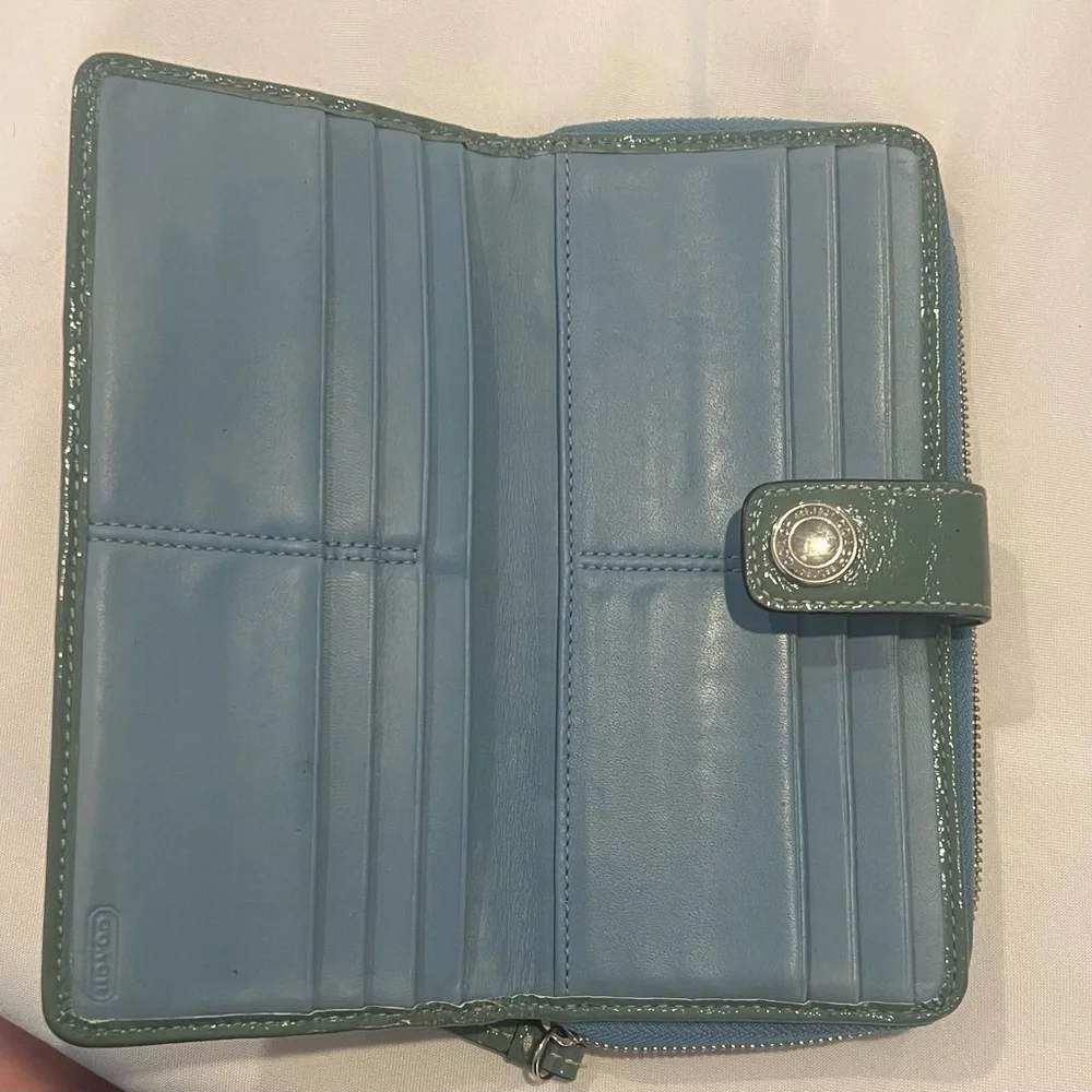COACH clutch multicolored wallet